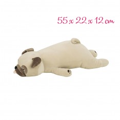 Premium nemu nemu Pug Hana Hug Pillow (W55xD22xH12 cm)