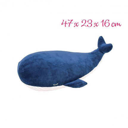 Premium nemu nemu whale Kanaloa Hug Pillow (47x23x16 cm)