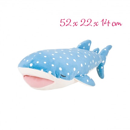 Premium nemu nemu whale shark Jinbe-San Hug Pillow (52x22x14 cm)