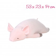 Premium nemu nemu pig Pinky Hug Pillow (W53xD23xH14 cm)
