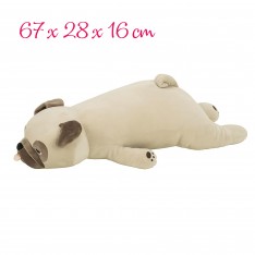 Premium nemu nemu Pug Hana Hug Pillow (67x28x16 cm)