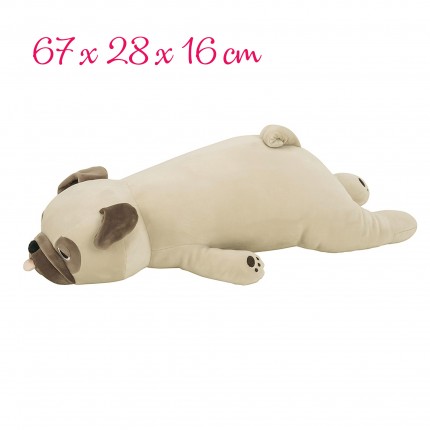 Premium nemu nemu Pug Hana Hug Pillow (67x28x16 cm)
