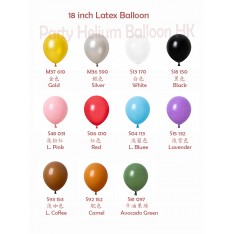 18 inch round latex balloon