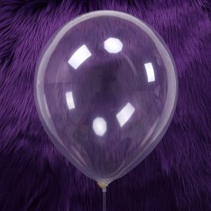 12 inch round transparent latex balloon
