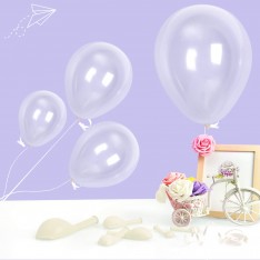 12 inch round transparent latex balloon
