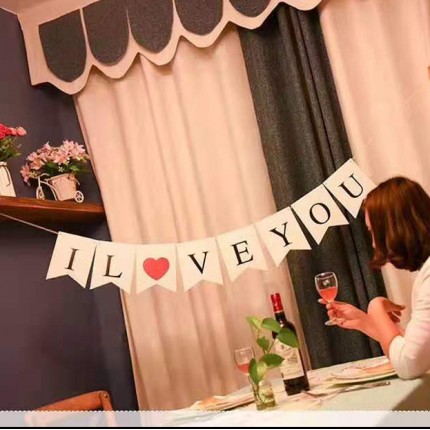 I LOVE YOU / Marry ME Pull flag