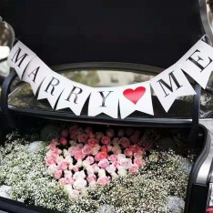 I LOVE YOU / Marry ME Pull flag