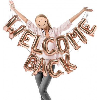 WELCOME 16 inch letter foil balloon set (3 colours)
