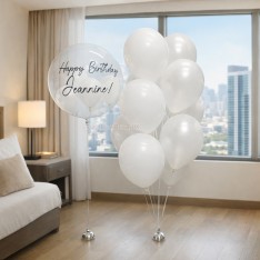 Customise Birthday Crystal Balloon (Colour Print Name Congratulation Image)