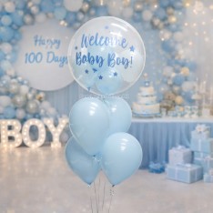 Customise Birthday Crystal Balloon (Colour Print Name Congratulation Image)