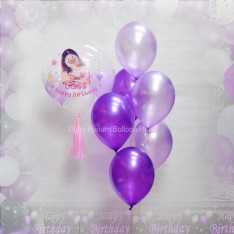 Customise Birthday Crystal Balloon (Colour Print Name Congratulation Image)