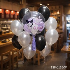 Customise Birthday Crystal Balloon (Colour Print Name Congratulation Image)