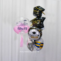 Customise Graduation Crystal Balloon (Colour Print Name Message Image)