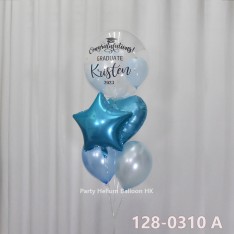 Customise Graduation Crystal Balloon (Colour Print Name Message Image)