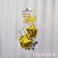 Customise Graduation Crystal Balloon (Colour Print Name Message Image)