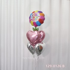 Balloon Bunch birthday balloon + Latex (5pcs filled helium + weight)