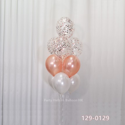 Balloon Bunch confetti + Latex (10pcs filled helium + weight)