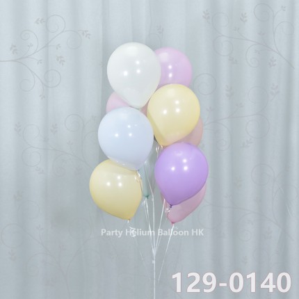 Balloon Bunch macaron latex balloon (10pcs filled helium + weight)