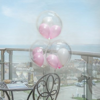 Balloon Bunch Japan crystal balloon (3pcs filled helium + weight)