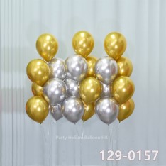 Balloon Bunch metallic latex balloon (7pcs filled helium + weight)