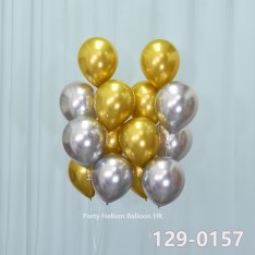 Balloon Bunch metallic latex balloon (7pcs filled helium + weight)