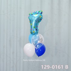 Balloon Bunch babe foot milk bottle + latex balloon (5pcs filled helium + weight)
