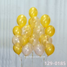 Balloon Bunch glitter balloon + latex balloon (7pcs filled helium + weight)