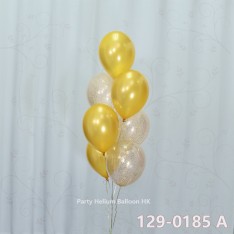 Balloon Bunch glitter balloon + latex balloon (7pcs filled helium + weight)