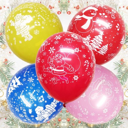SALE Christmas Latex Balloon 30pcs/bag (Random Colour) 10inch
