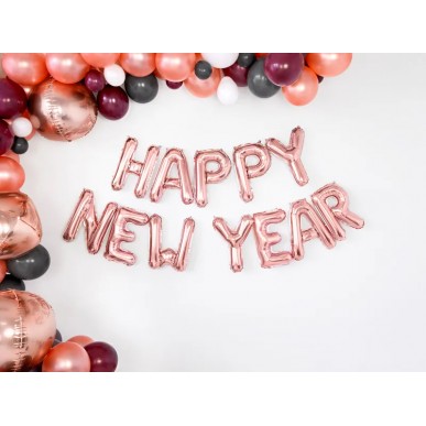 HAPPY NEW YEAR 16 inch letter foil balloon set