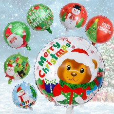 Christmas round foil balloon 18inch