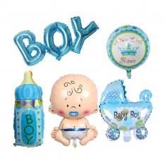 Full month Boy & Girl balloon set