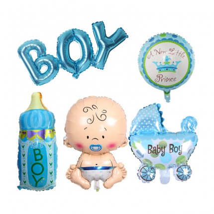 Full month Boy & Girl balloon set