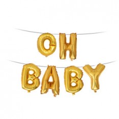 OH BABY 16吋 letter foil balloon set