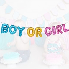 Boy or Girl 16 inch letter foil ballon set