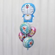Doraemon foil balloon set (5 pcs)