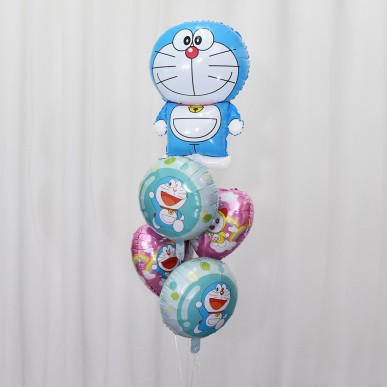 Doraemon foil balloon set (5 pcs)