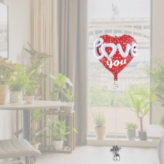 Love Foil Balloon (White Love) 26x24 inch