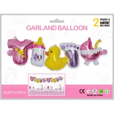 Garland Balloon BB Article & Bear (2 pcs each 96x27cm)
