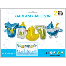 Garland Balloon BB Article & Bear (2 pcs each 96x27cm)