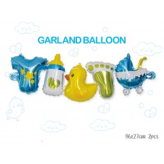 Garland Balloon BB Article & Bear (2 pcs each 96x27cm)