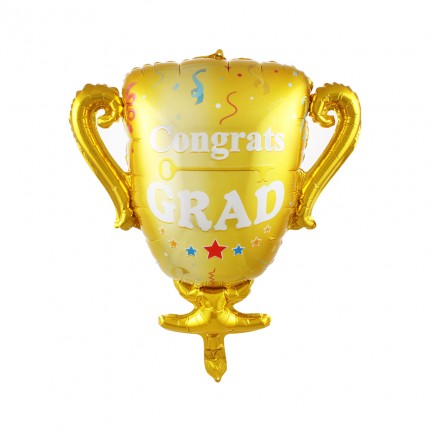Congrats Graduation Cup foil balloon 72x65 cm