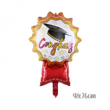 Graduation Medal & Banner foil balloon