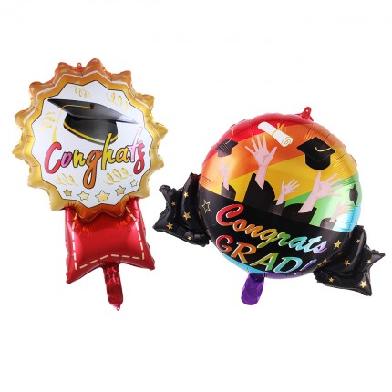 Graduation Medal & Banner foil balloon