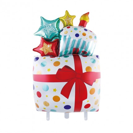 Gift shape foil balloon (107x62 cm)