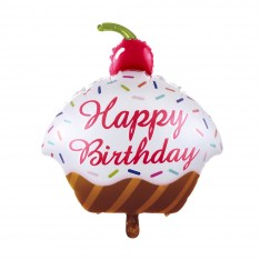 Cherry Cake birthday foil balloon (89x68 cm)
