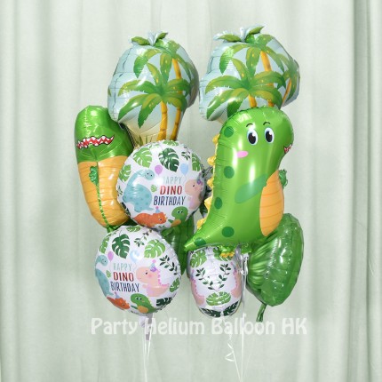 Dinosaur birthday balloon set (5 pcs)