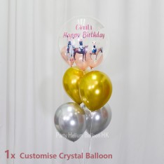Birthday Balloon Decoration Set (include customised crystal balloon)