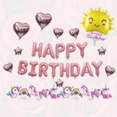 Girls & Boys birthday balloon set (12 pcs)