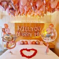 MarryMe Balloon Decoration Set (include customised crystal balloon)
